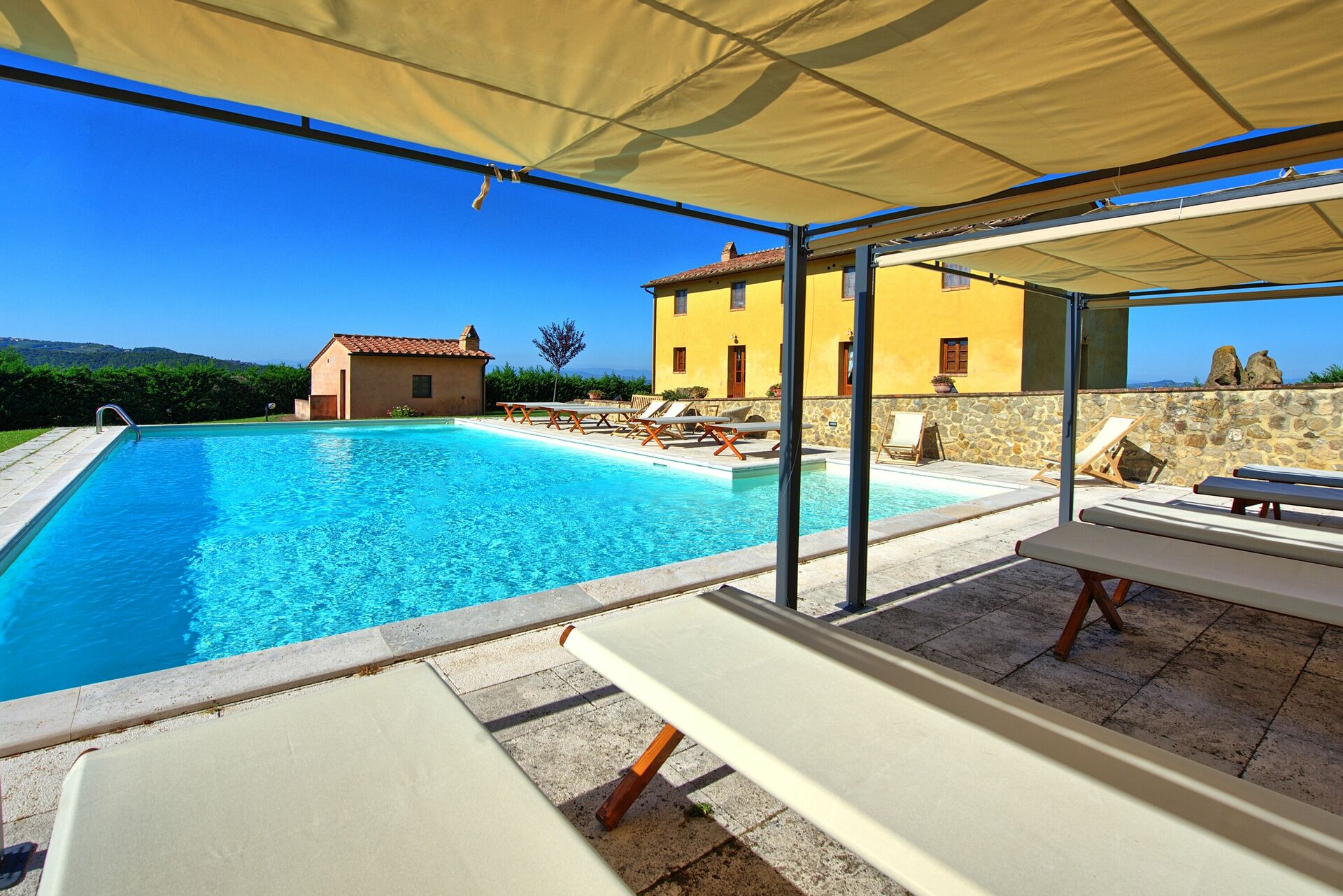 Villa Il Caggio tuin in San Gimignano