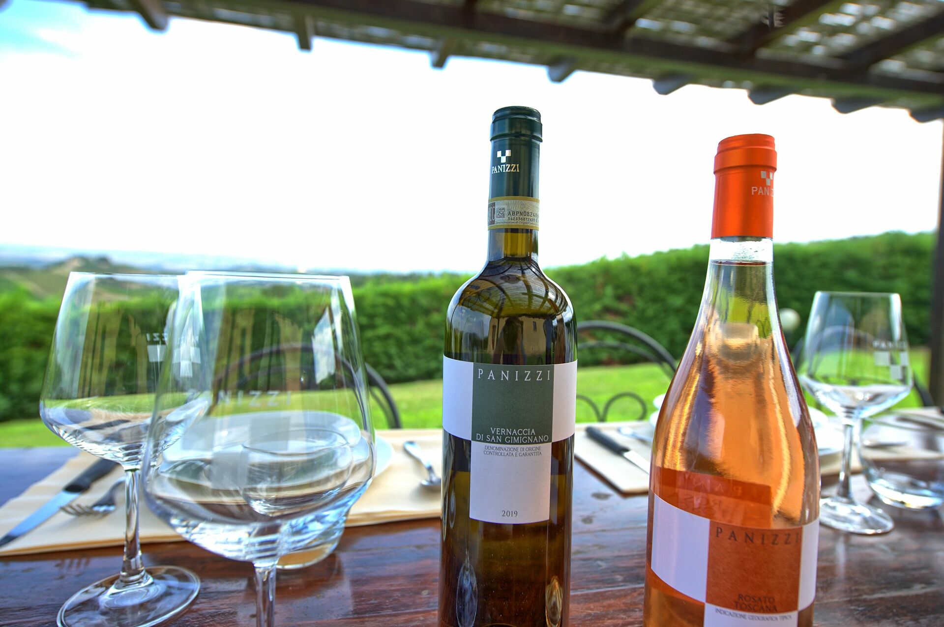 Villa Il Caggio tuin in San Gimignano