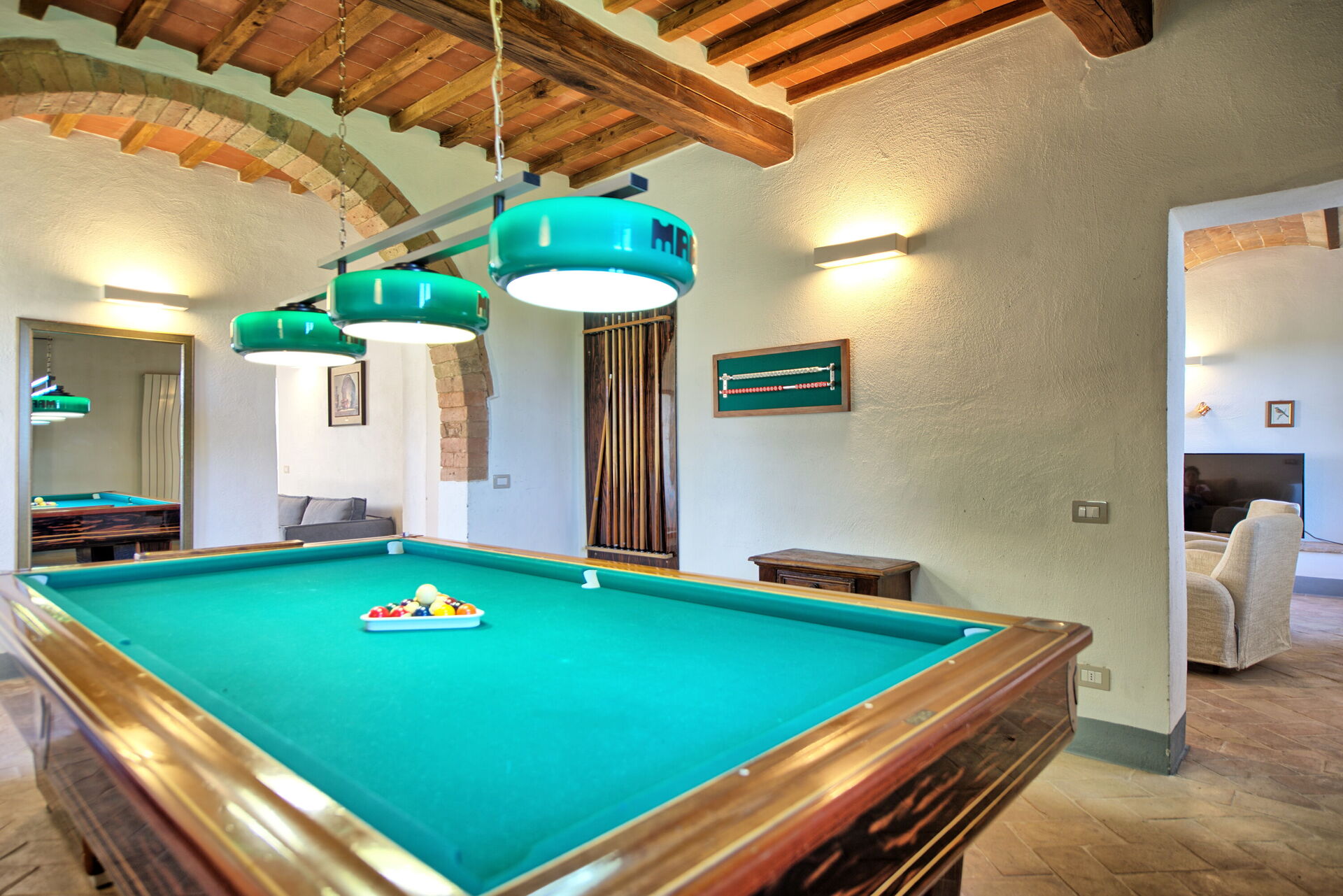 Villa Il Caggio badkamer in San Gimignano