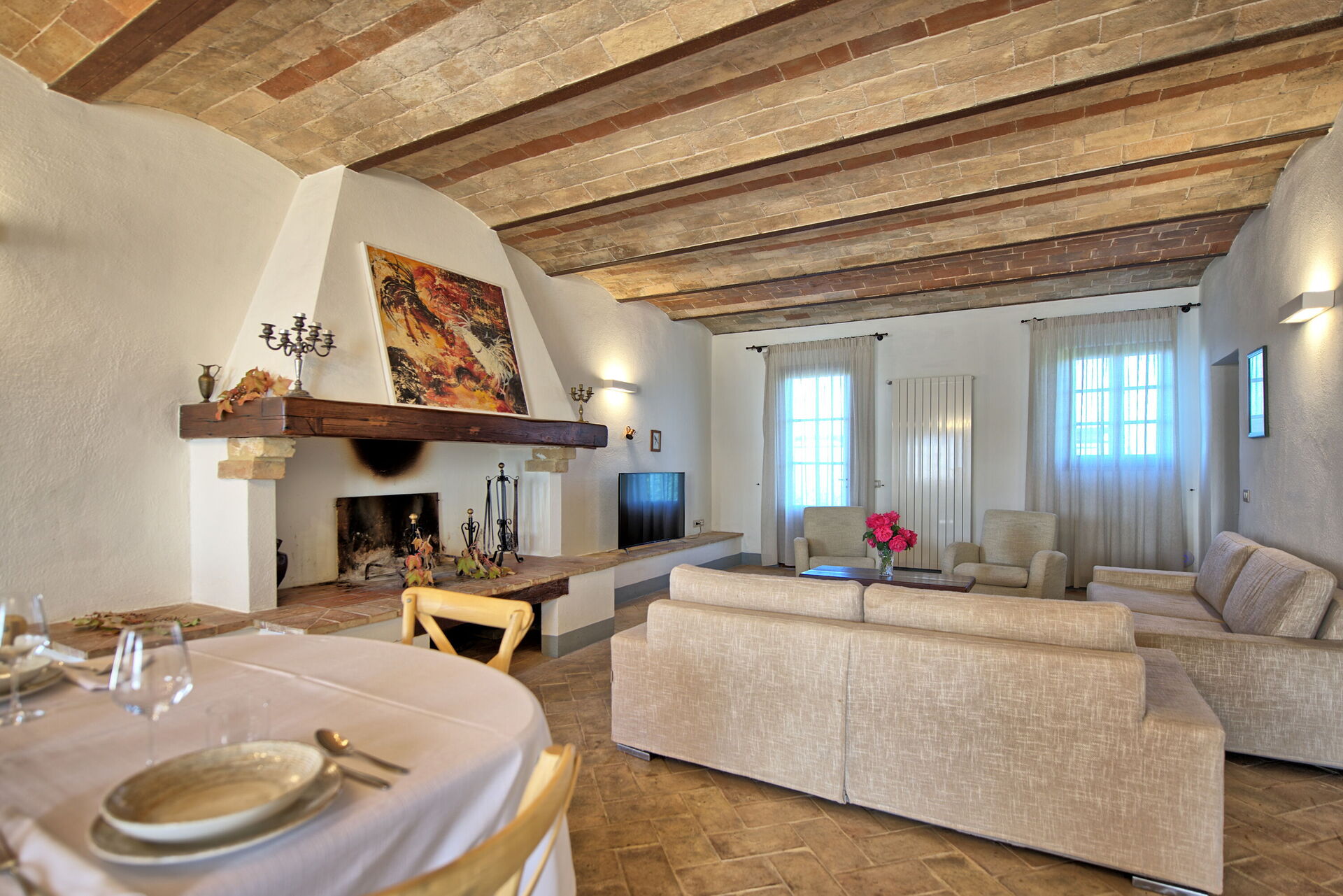 Villa Il Caggio keuken in San Gimignano