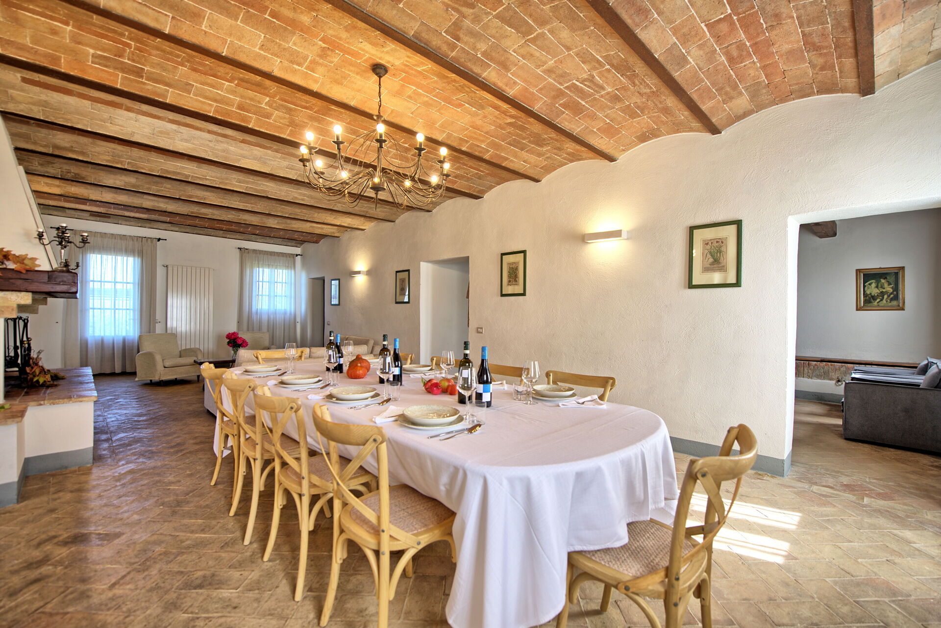 Villa Il Caggio slaapkamer in San Gimignano