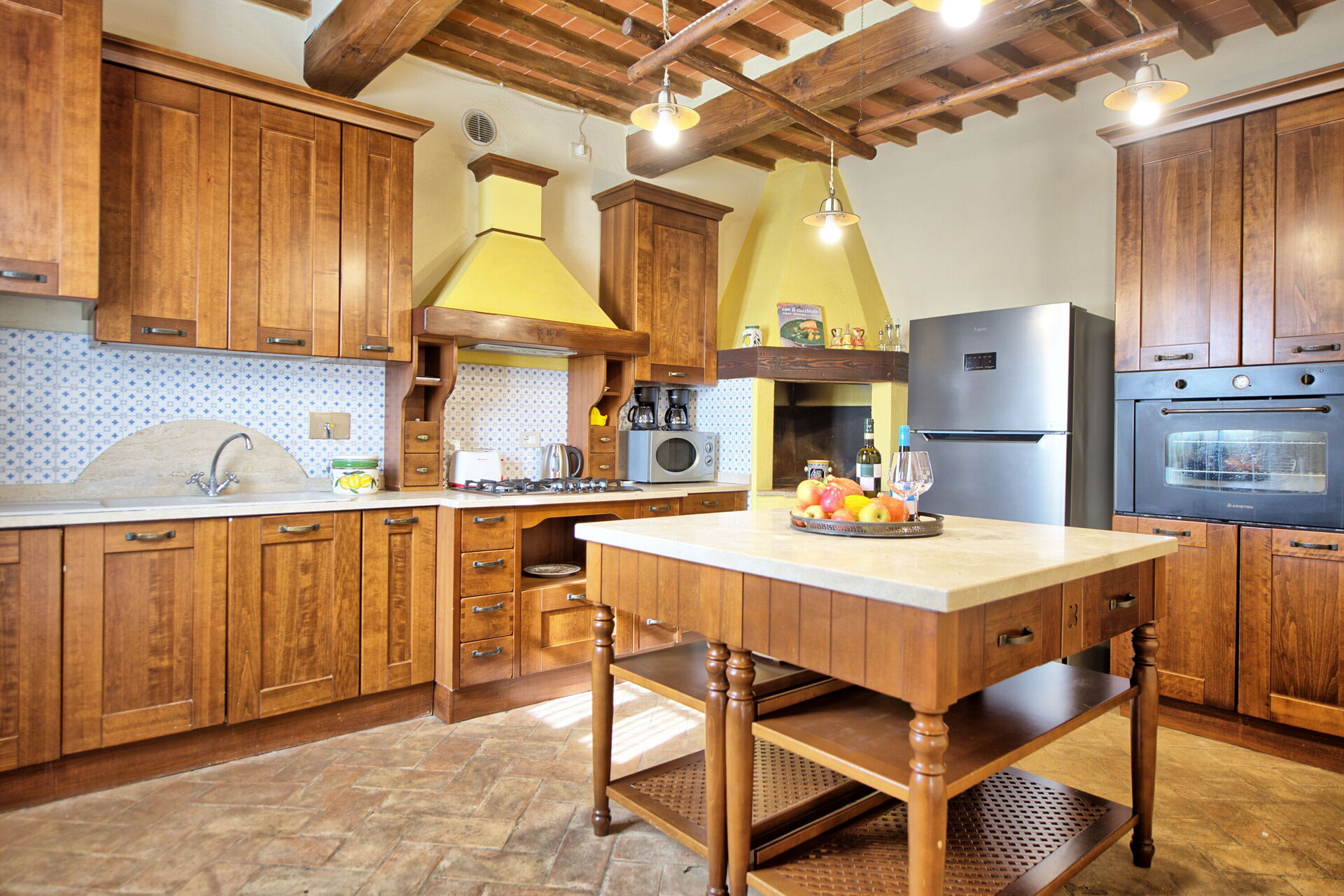 Villa Il Caggio keuken in San Gimignano