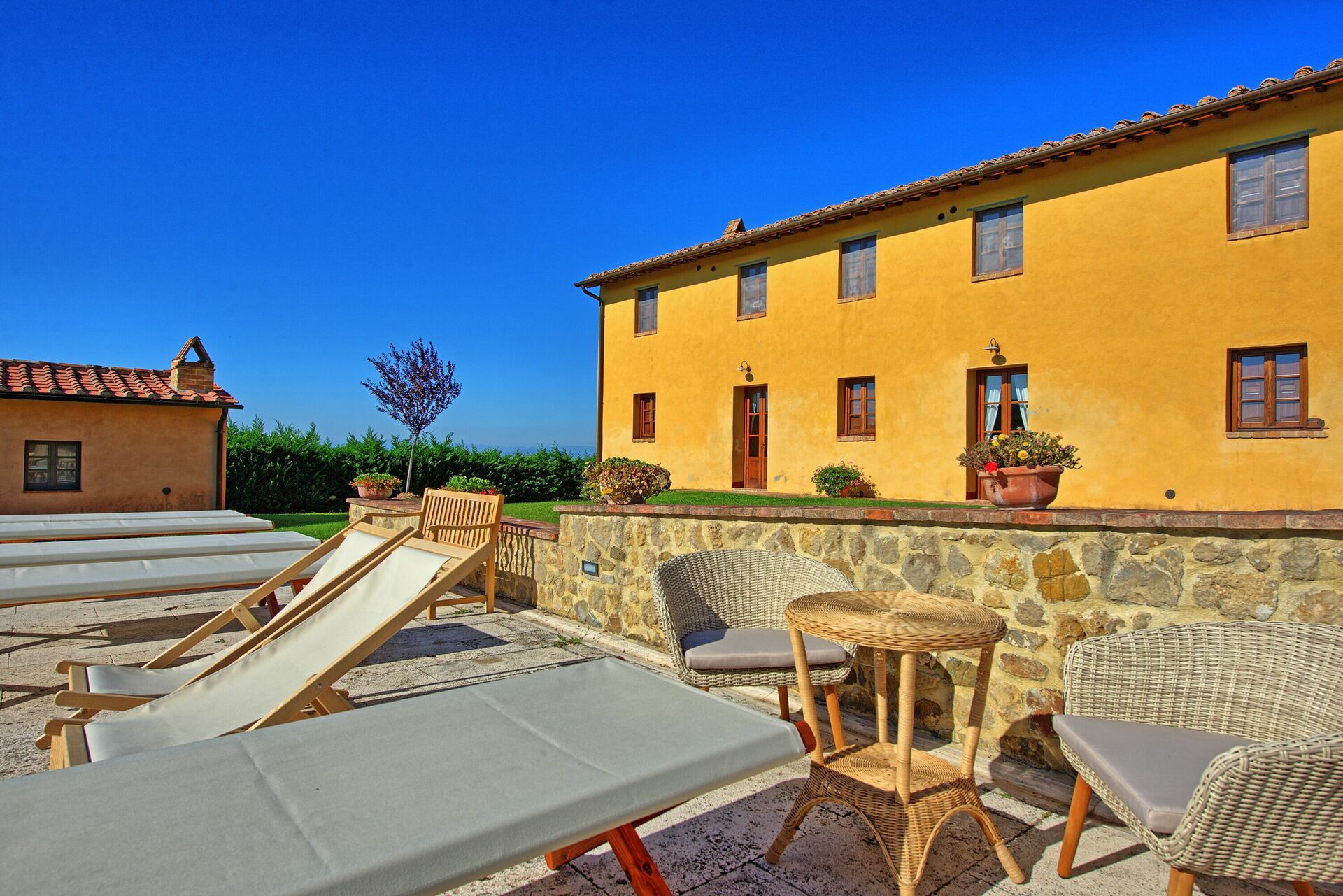 Villa Il Caggio badkamer in San Gimignano