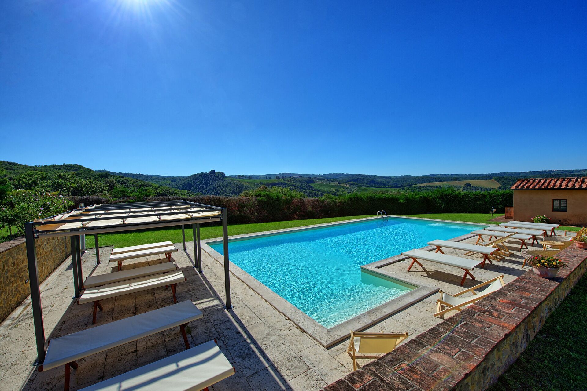 Villa Il Caggio keuken in San Gimignano