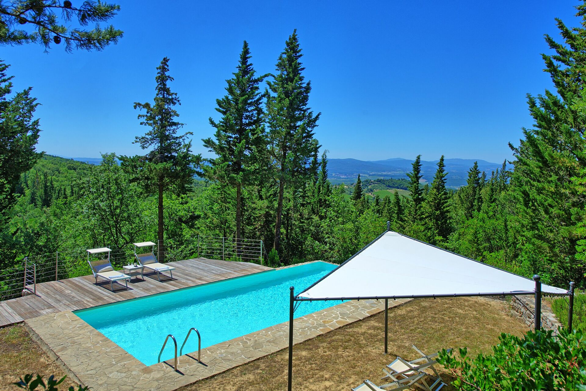 Casa Fioraie tuin in Castellina In Chianti