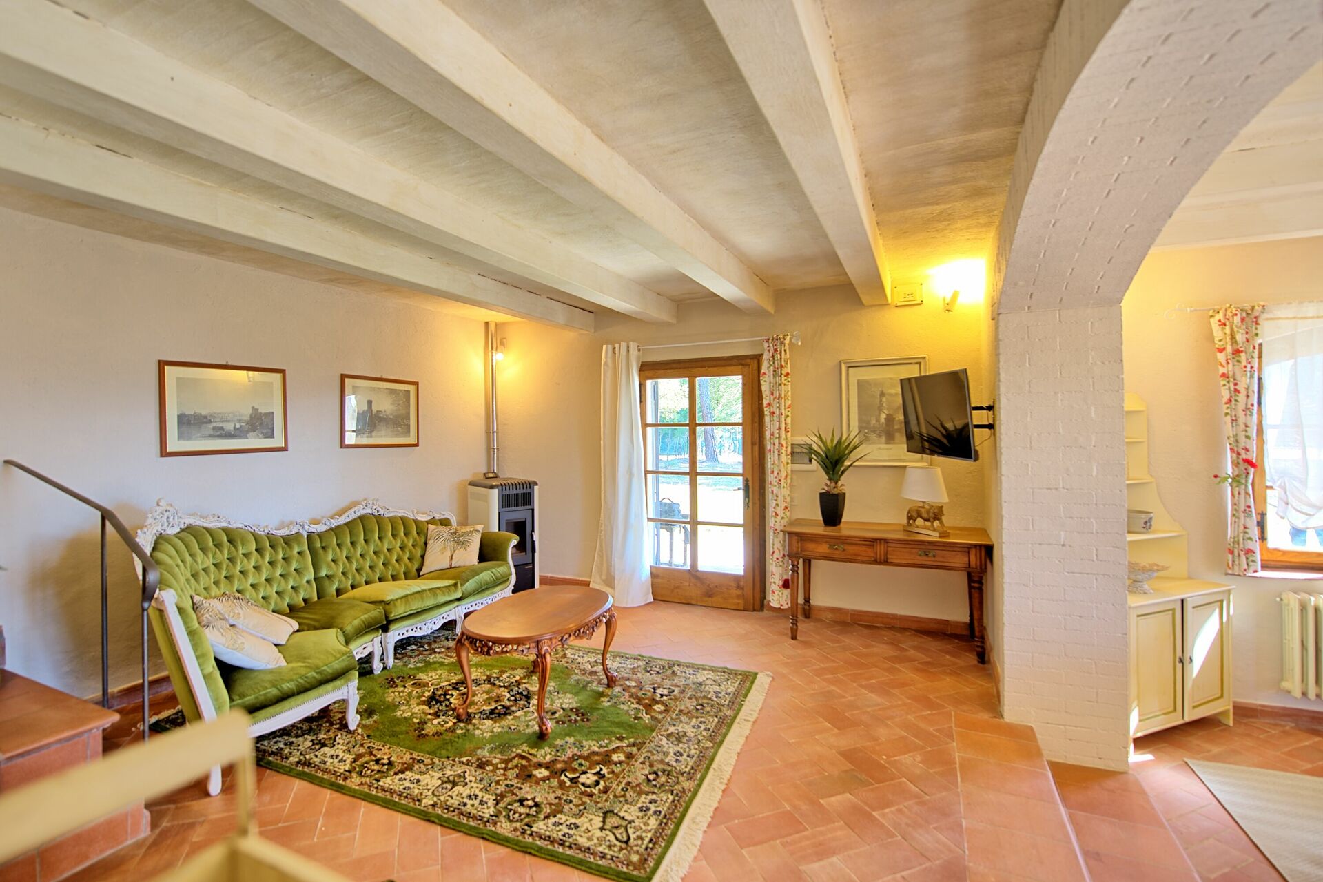 Casa Fioraie keuken in Castellina In Chianti