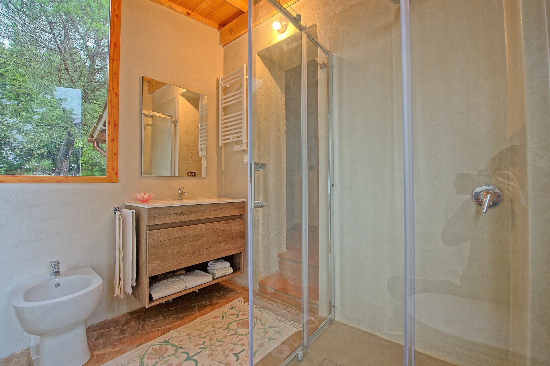 Casa Fioraie badkamer in Castellina In Chianti