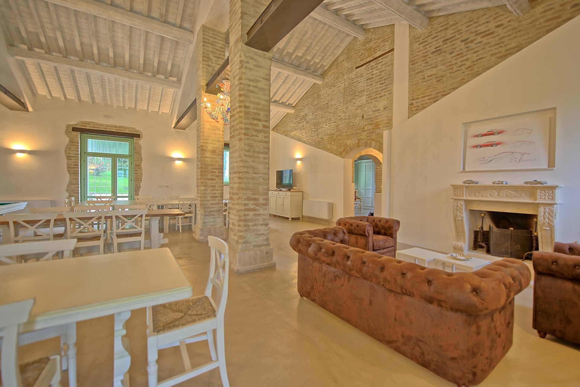 Villa Apollinare interieur in Papiano