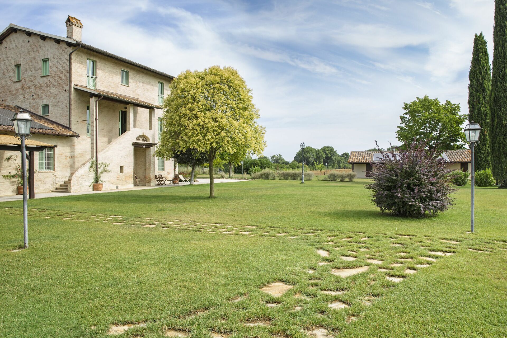 Villa Apollinare tuin in Papiano