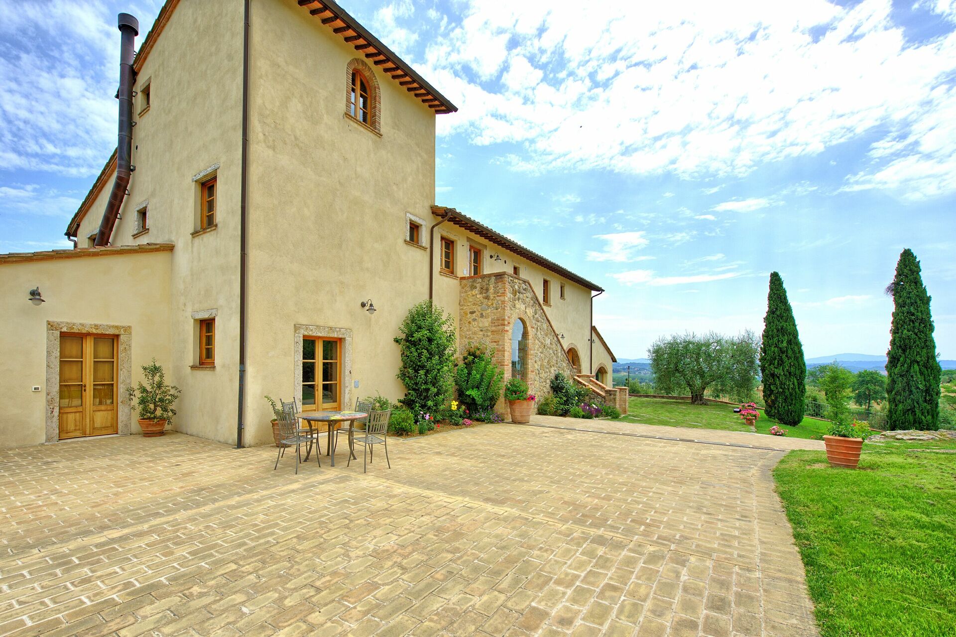 Villa Le Buche tuin in Sarteano