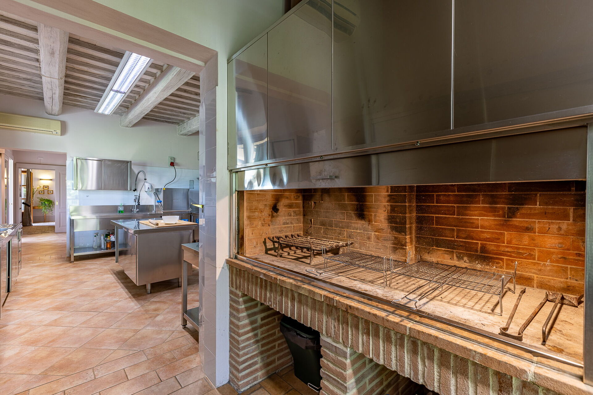 Villa Le Buche keuken in Sarteano