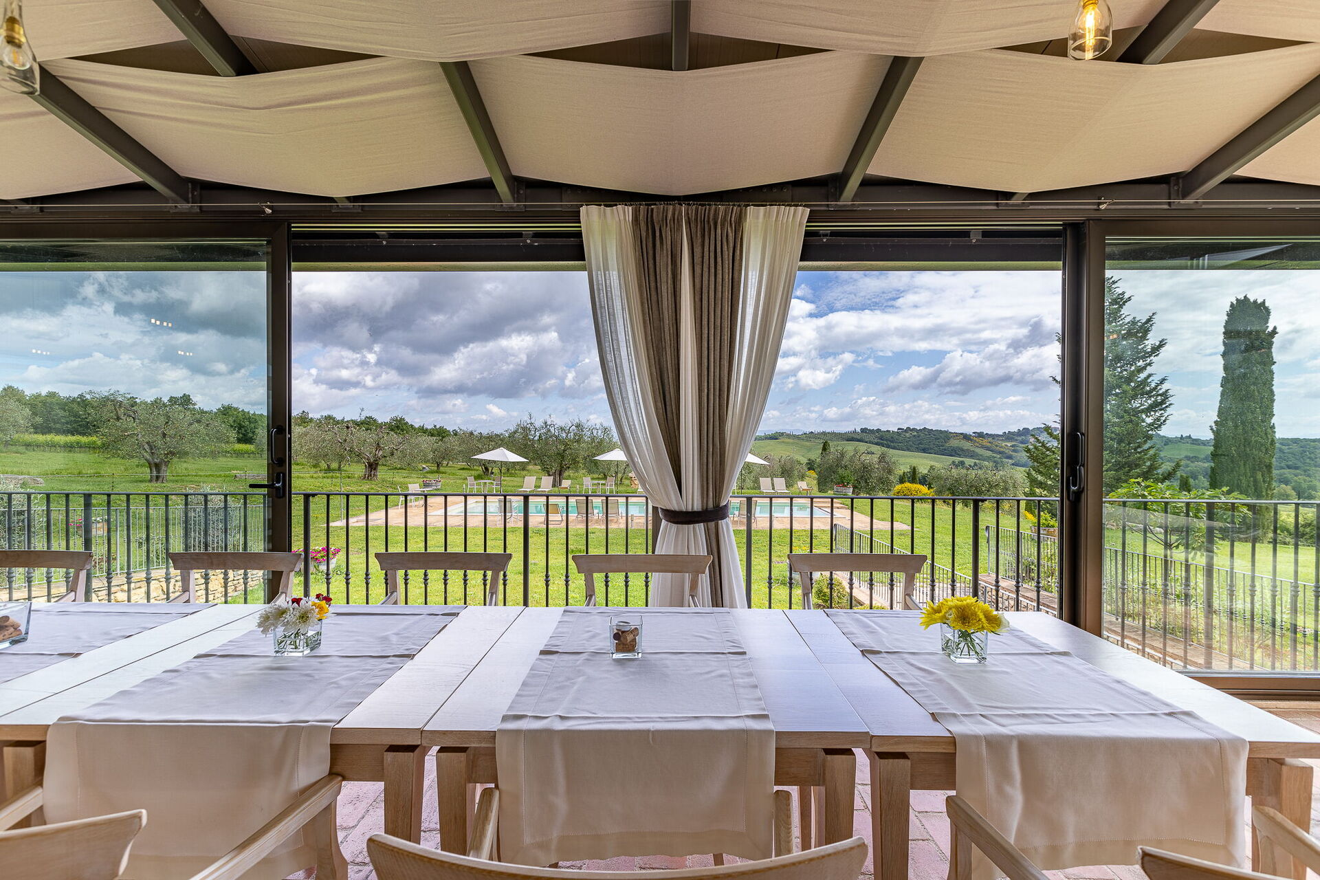 Villa Le Buche tuin in Sarteano