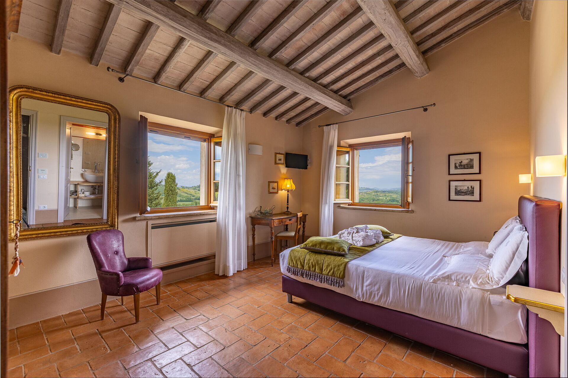 Villa Le Buche badkamer in Sarteano