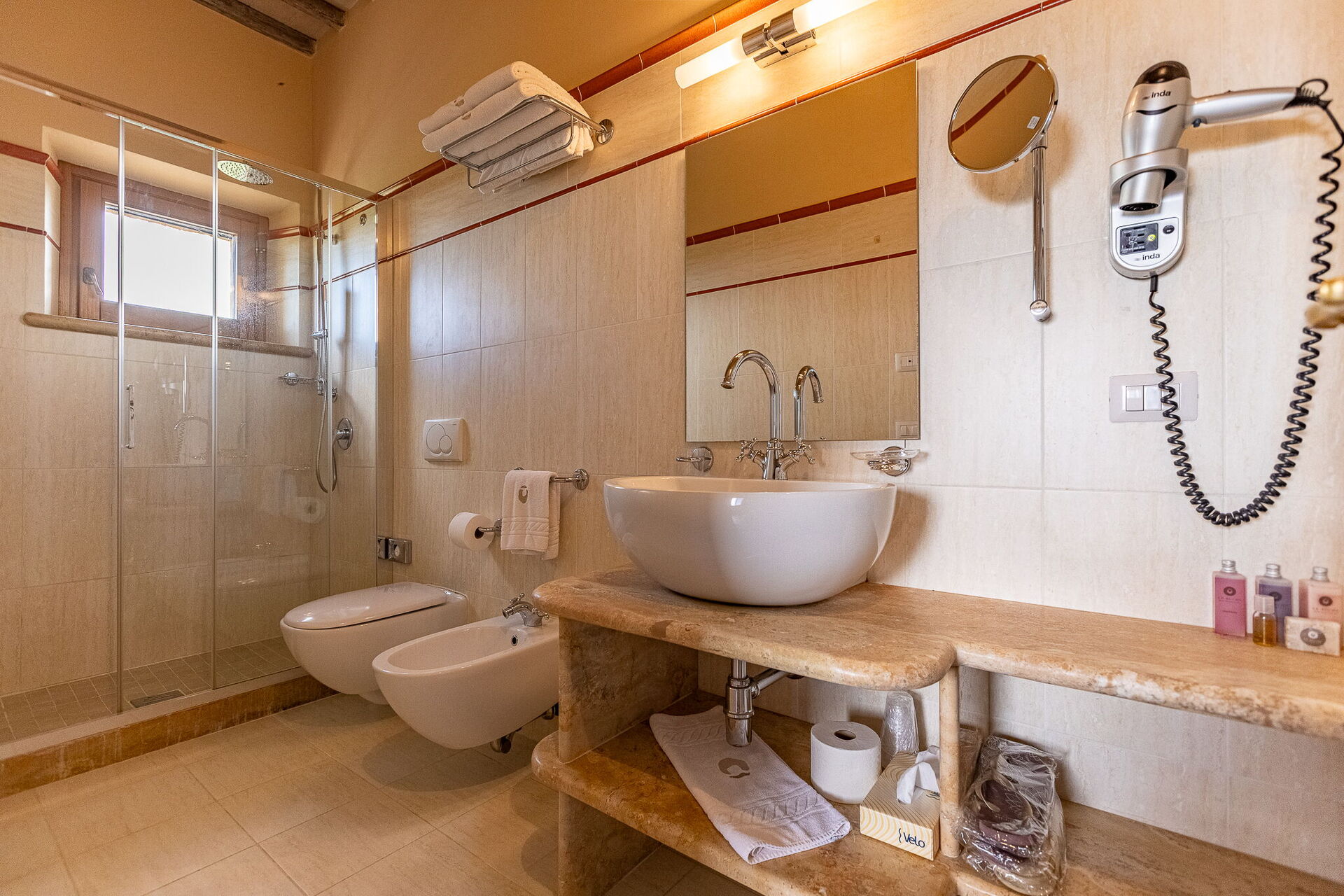 Villa Le Buche tuin in Sarteano