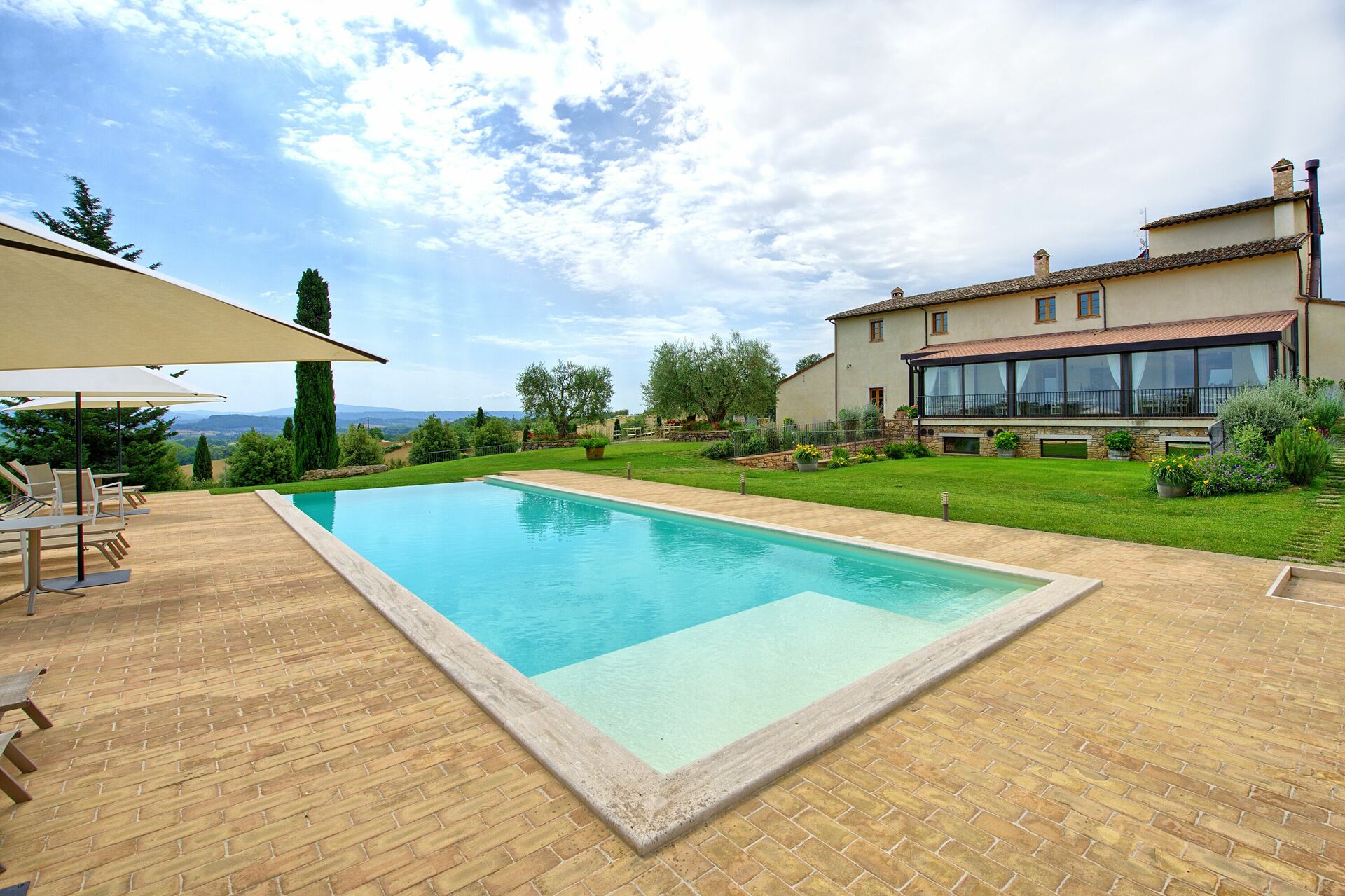 Villa Le Buche slaapkamer in Sarteano