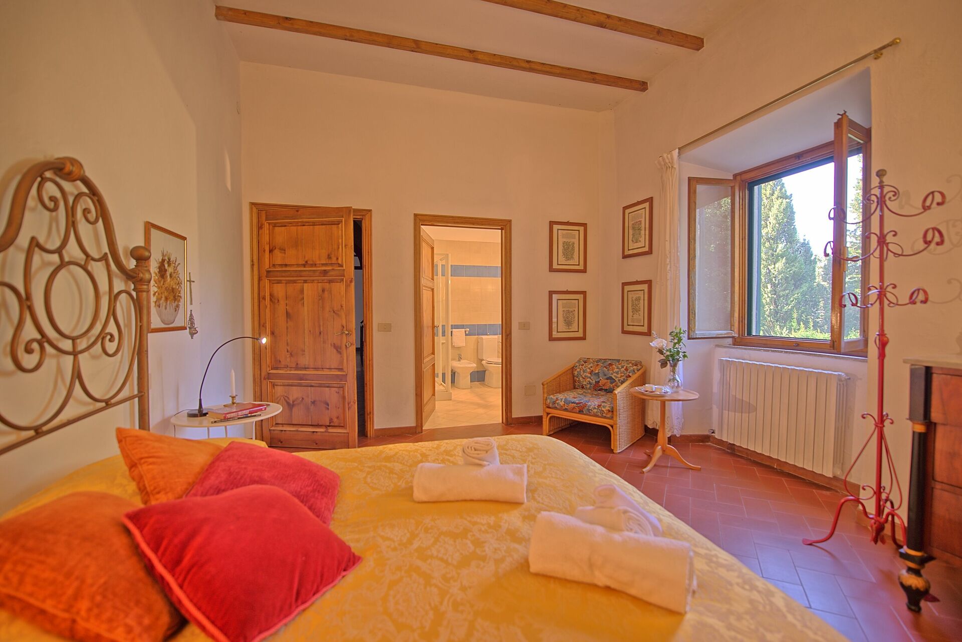 Villa Sorbaiano badkamer in Montecatini