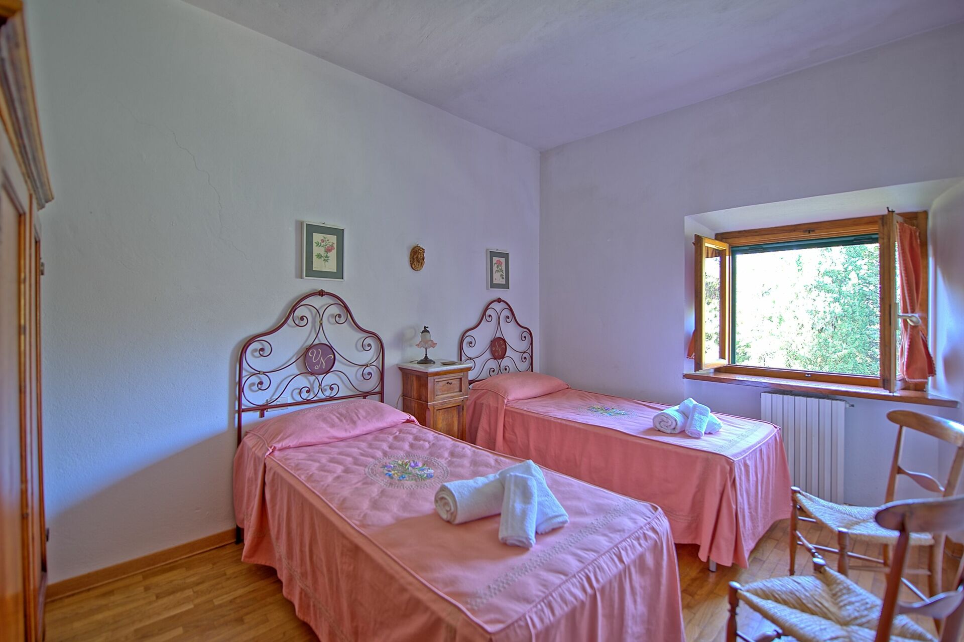 Villa Sorbaiano slaapkamer in Montecatini