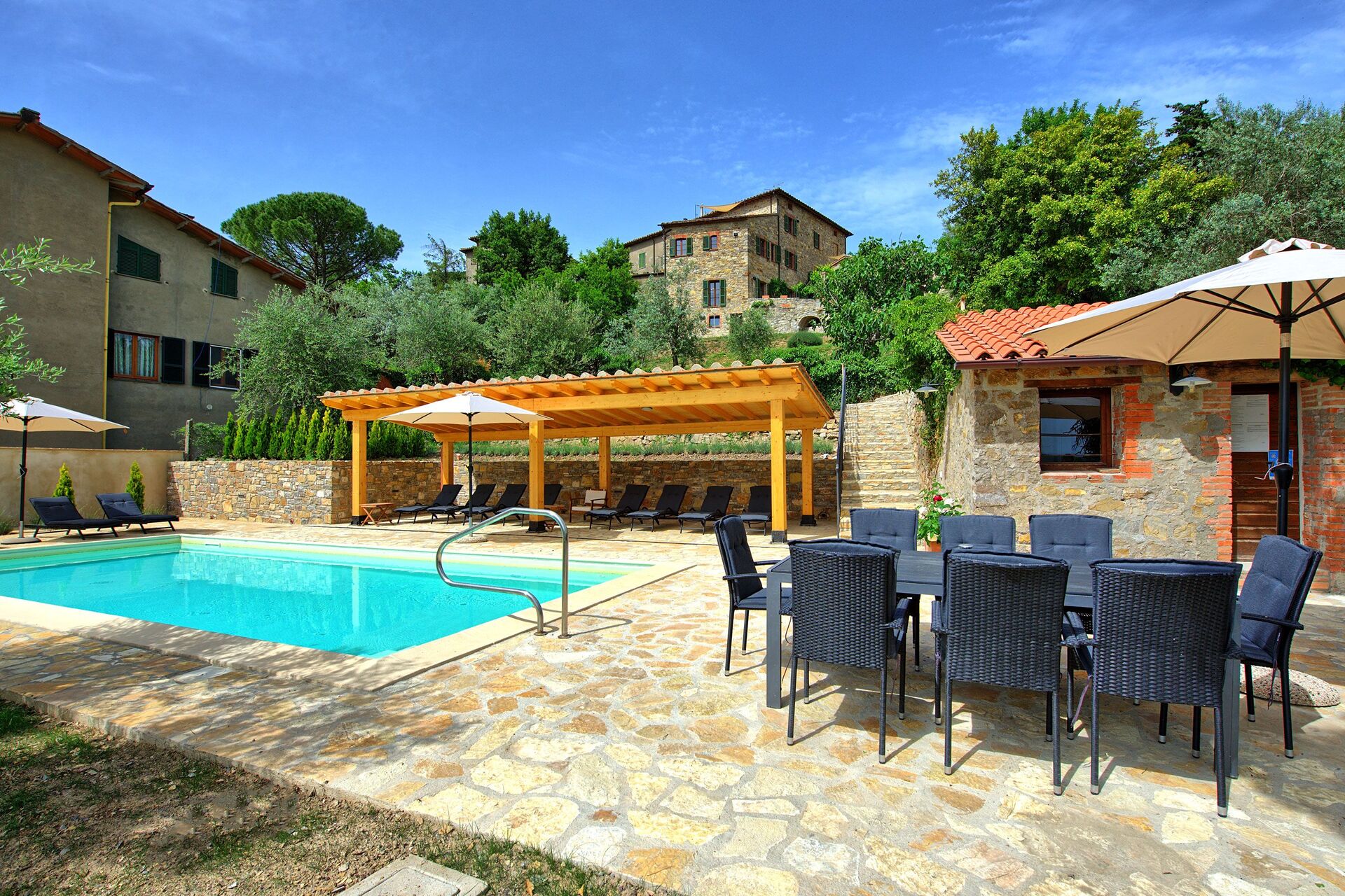 Villa Collina badkamer in Montegiove