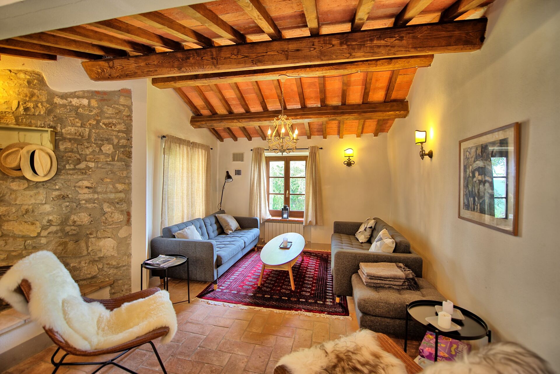 Villa Collina slaapkamer in Montegiove