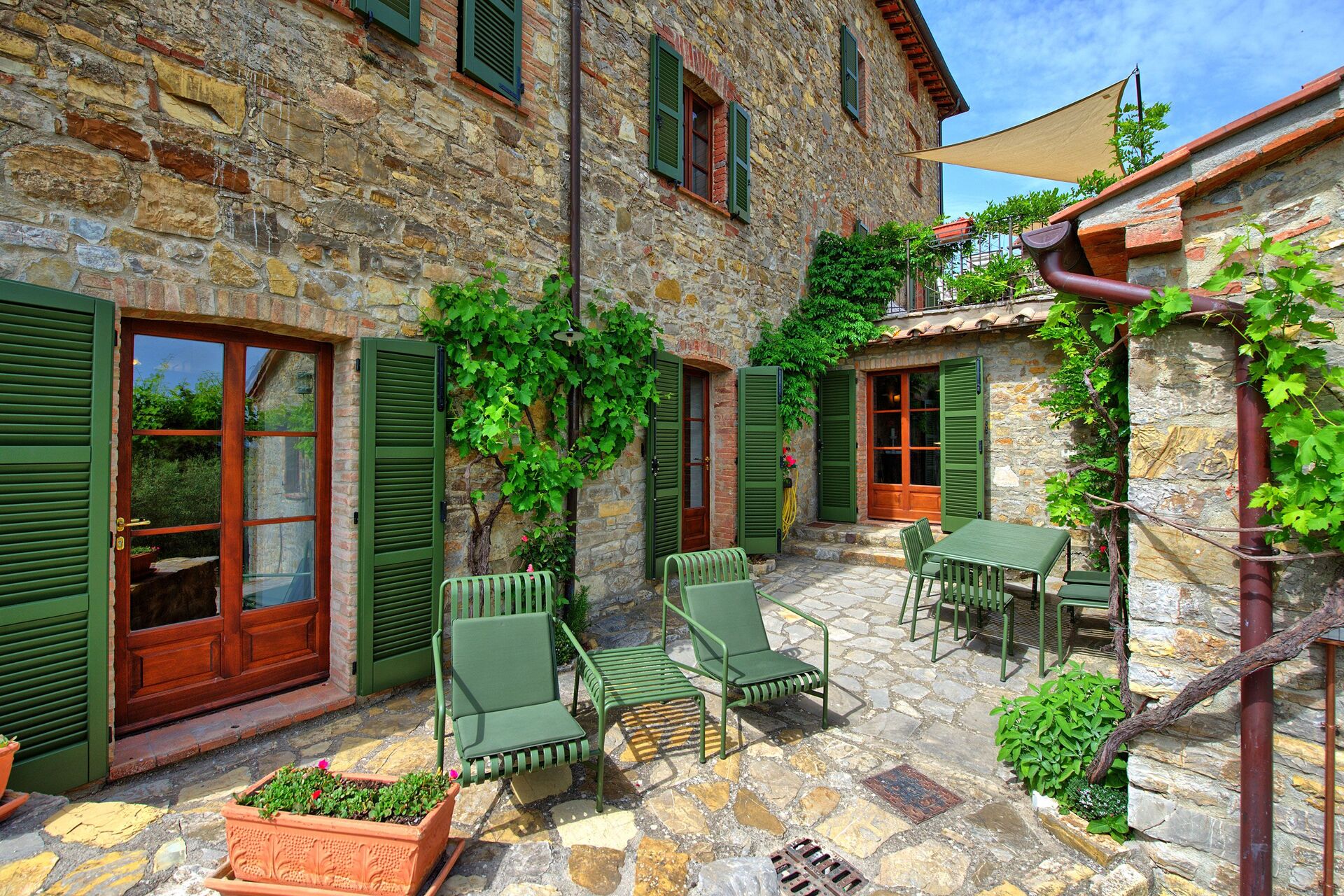 Villa Collina slaapkamer in Montegiove