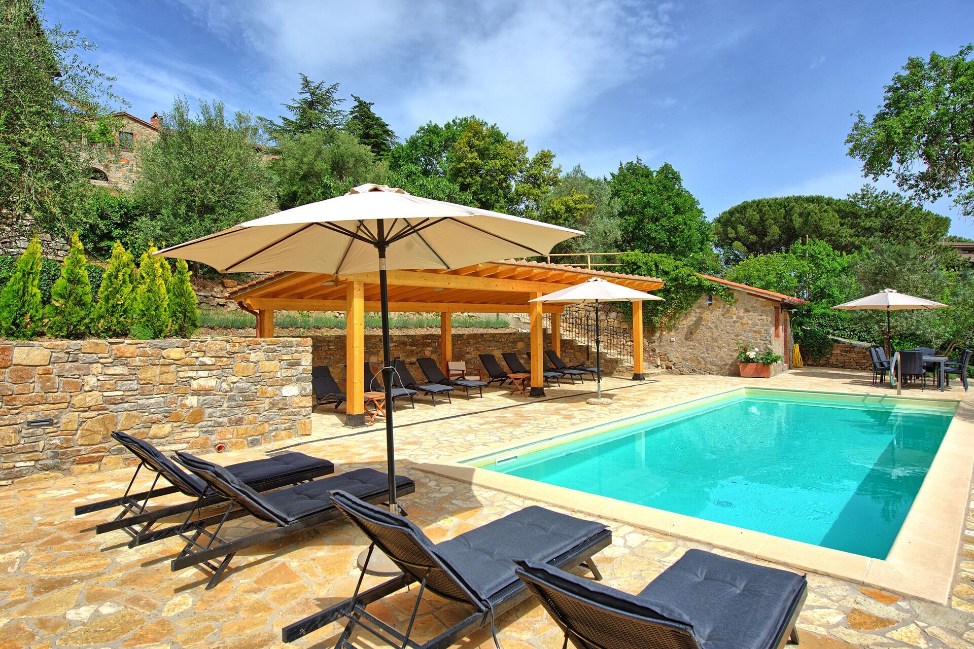 Villa Collina badkamer in Montegiove