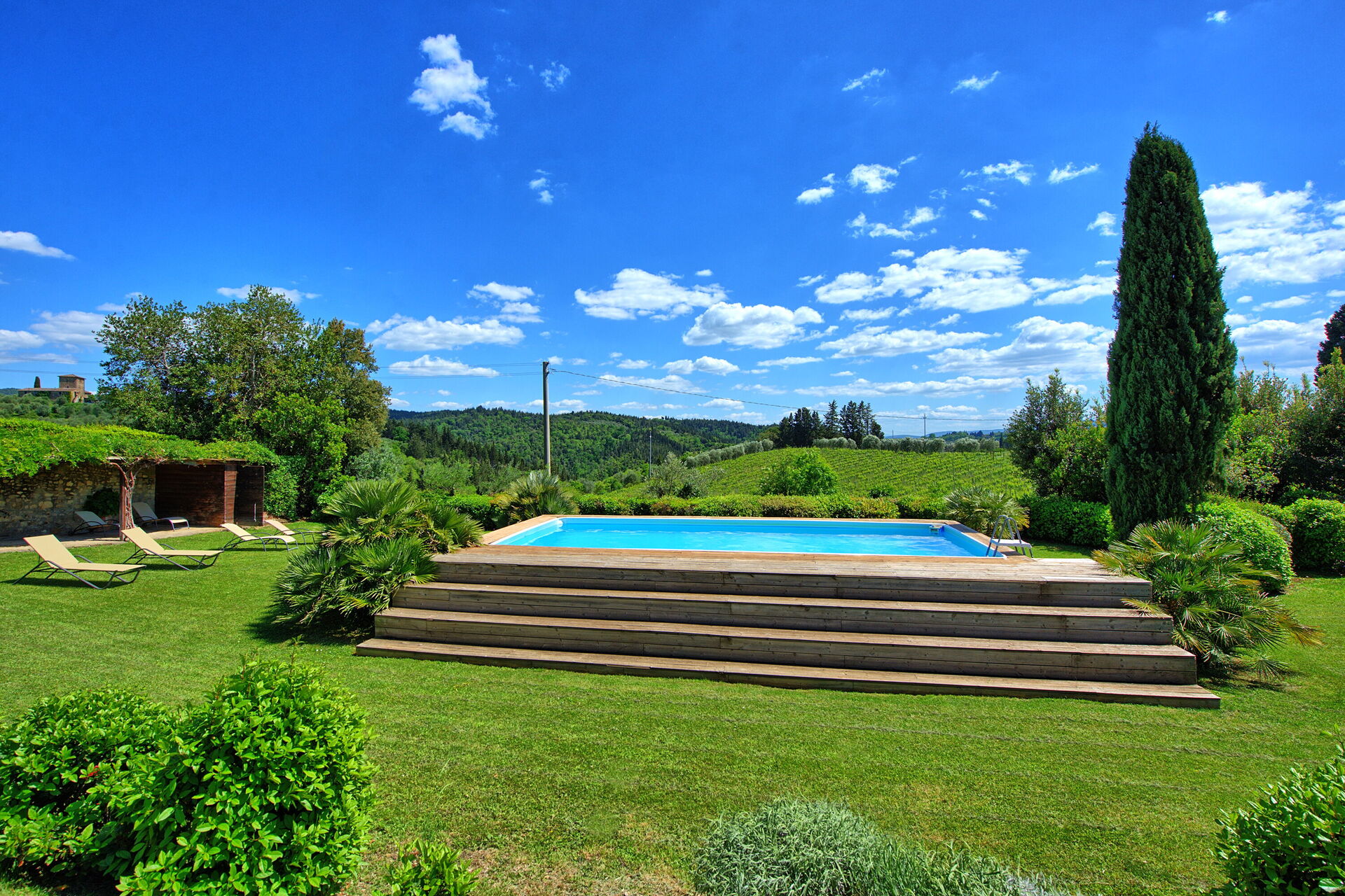 Villa Paneretta tuin in Monsanto Ii