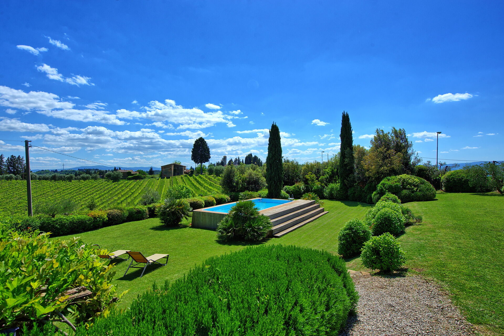 Villa Paneretta tuin in Monsanto Ii