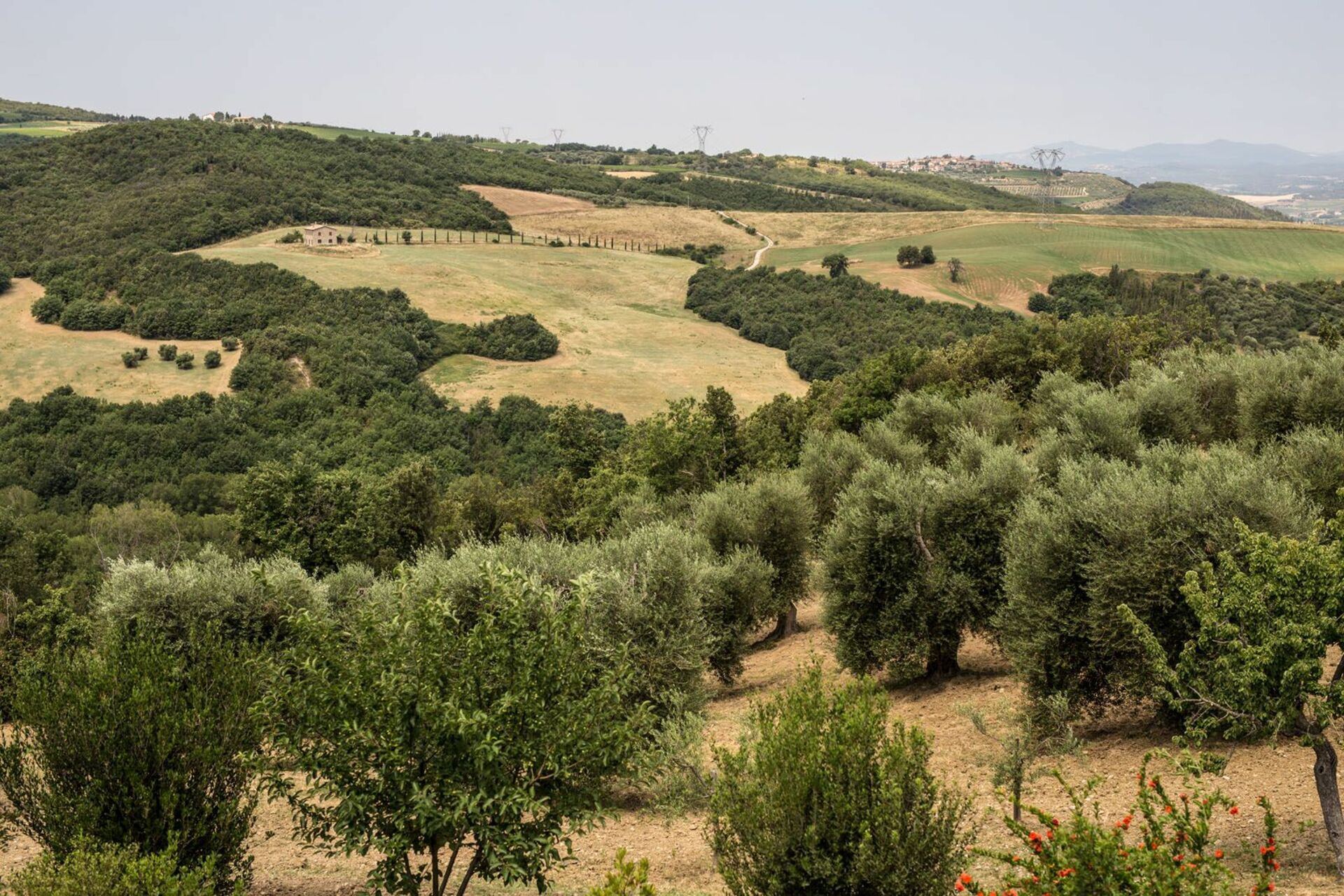 Villa Chiugi slaapkamer in Seggiano