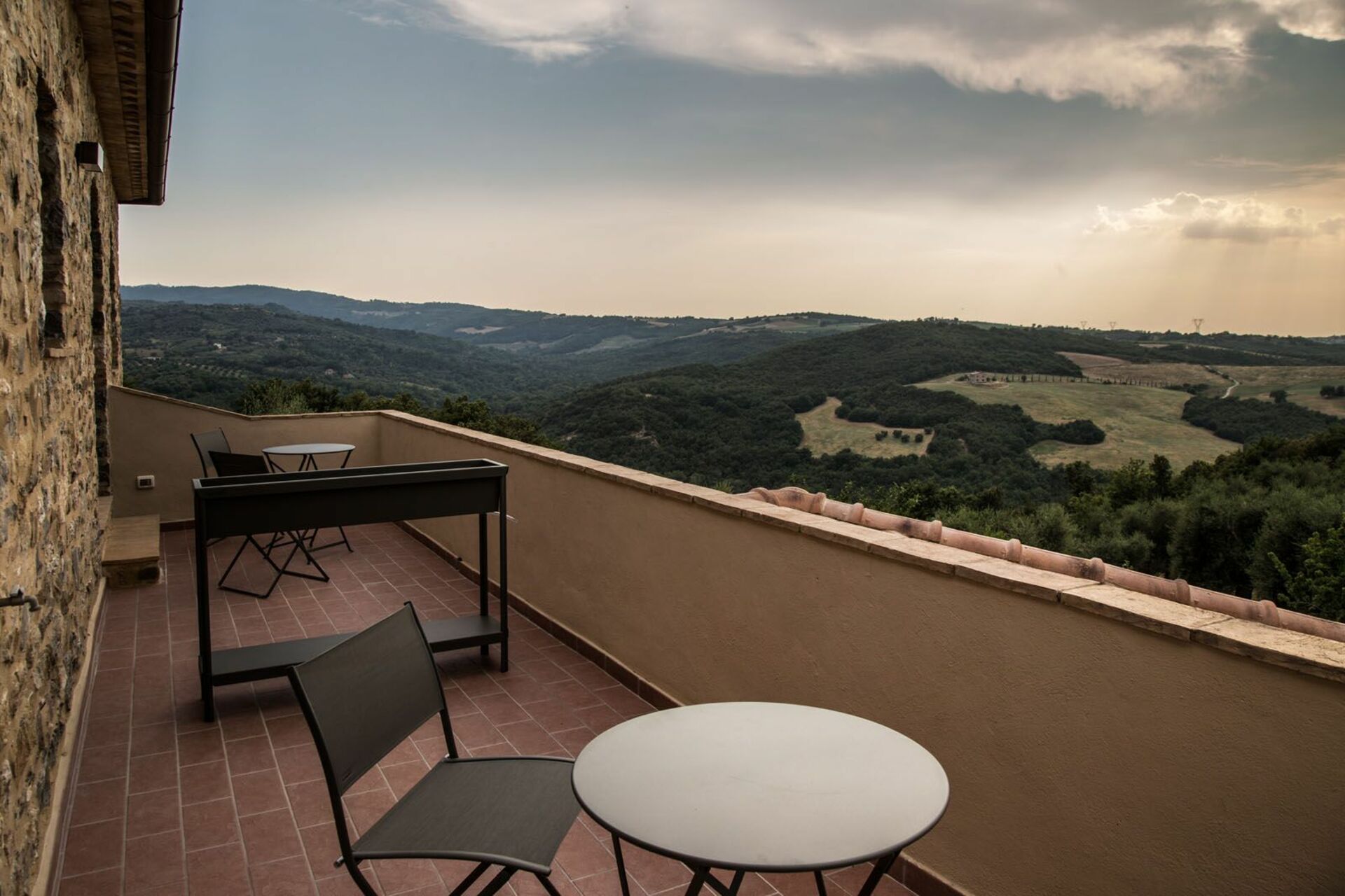 Villa Chiugi slaapkamer in Seggiano