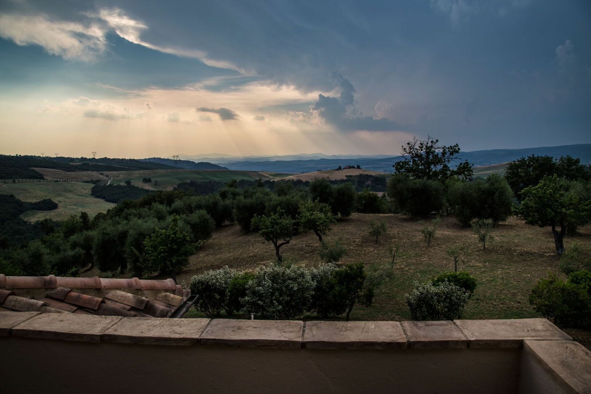 Villa Chiugi badkamer in Seggiano