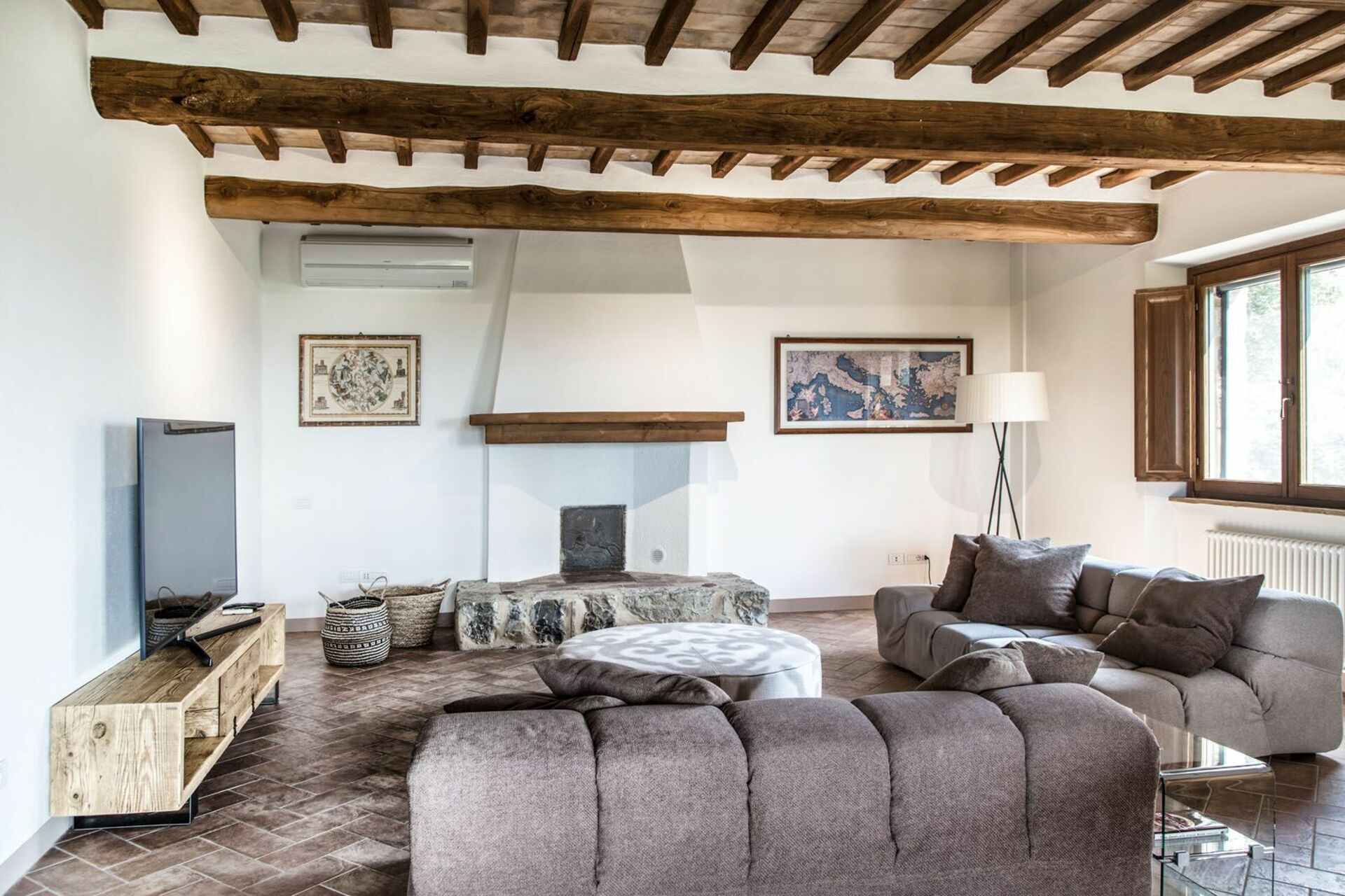 Villa Chiugi tuin in Seggiano