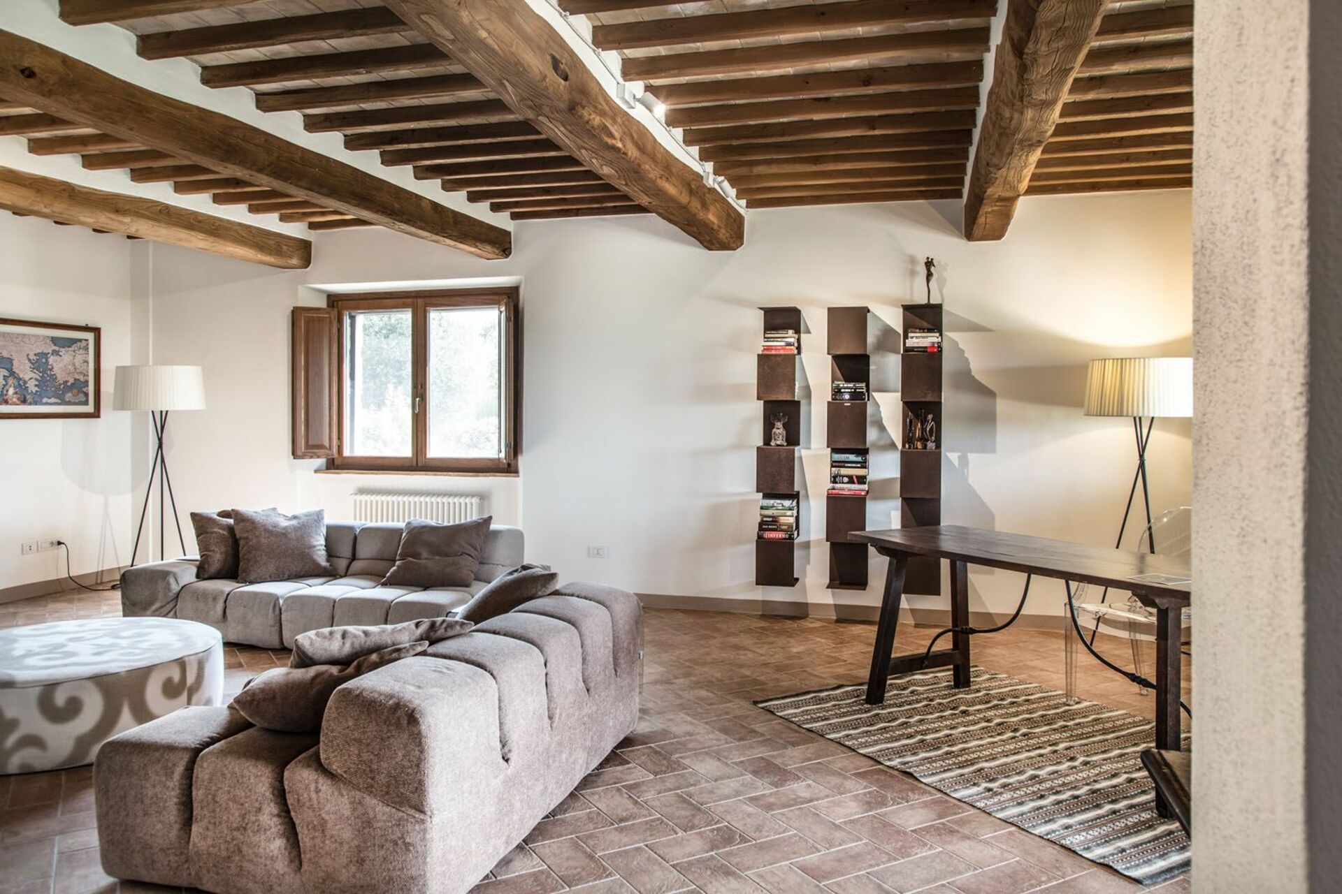 Villa Chiugi slaapkamer in Seggiano