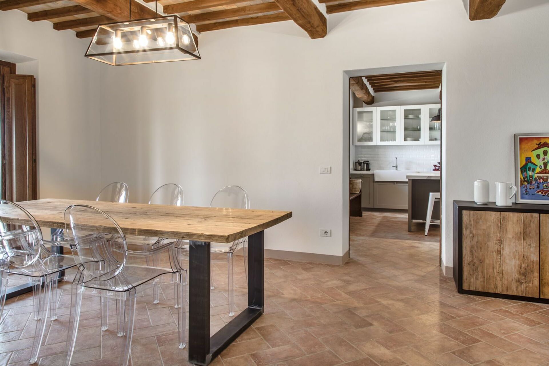 Villa Chiugi badkamer in Seggiano