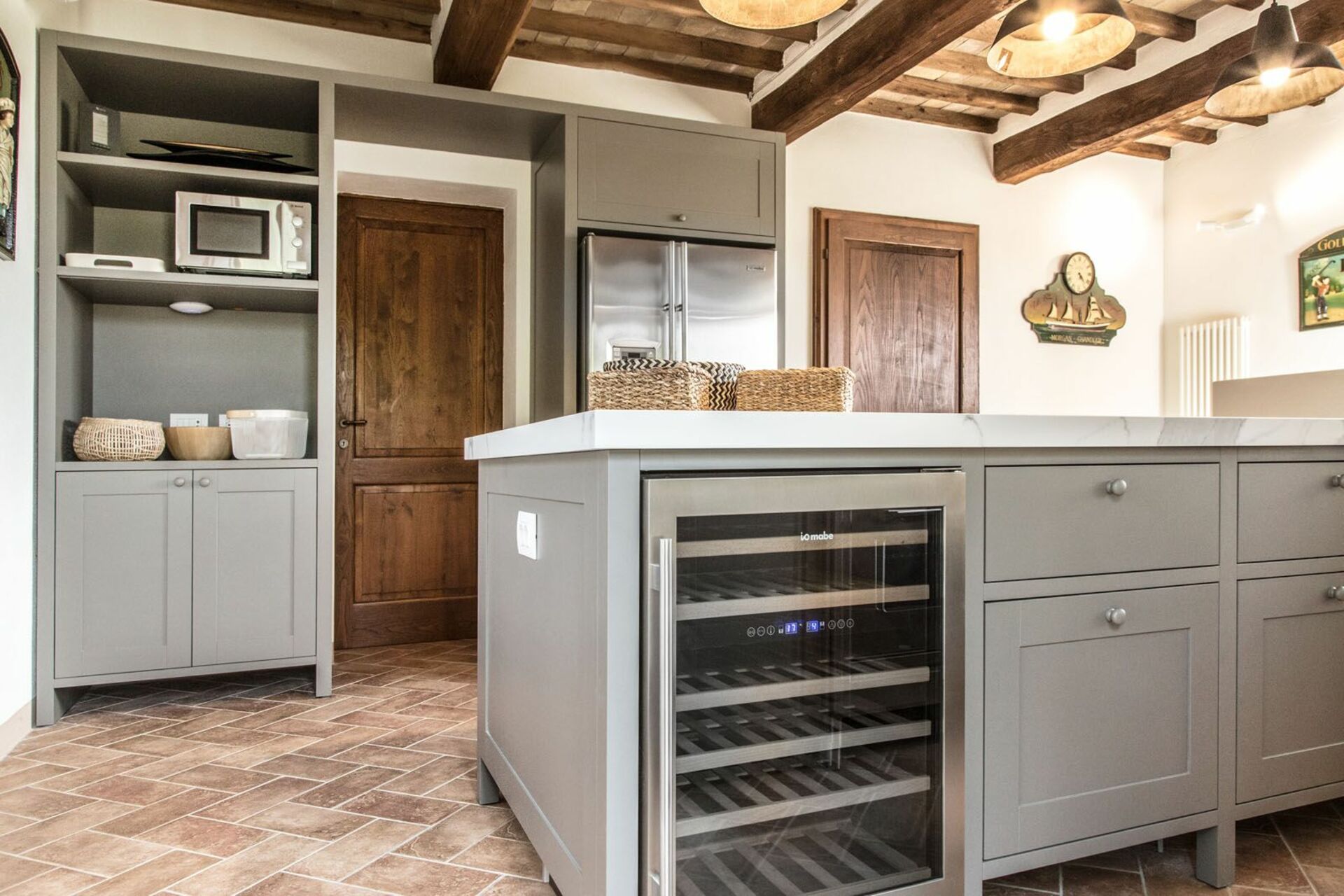 Villa Chiugi keuken in Seggiano