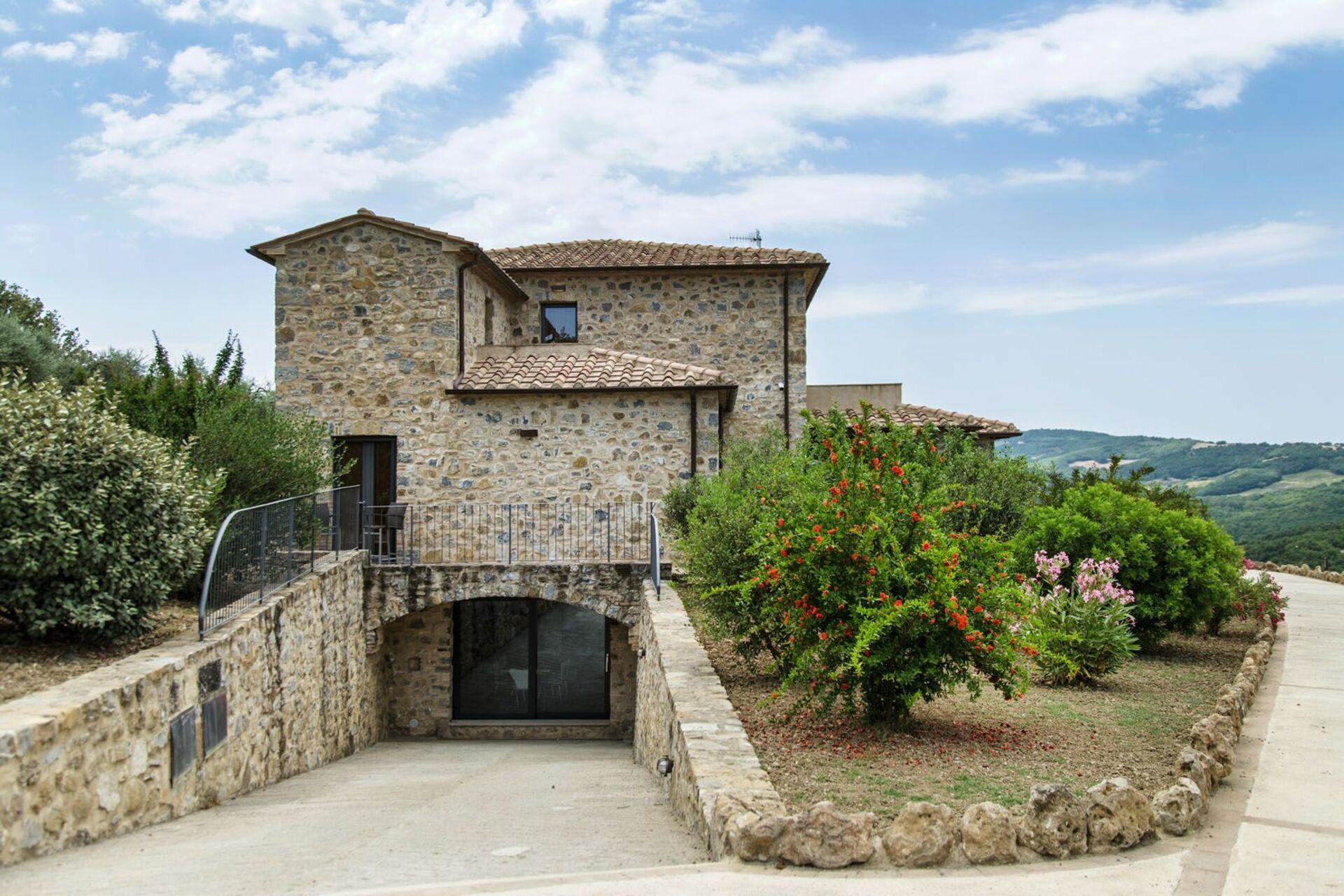 Villa Chiugi badkamer in Seggiano