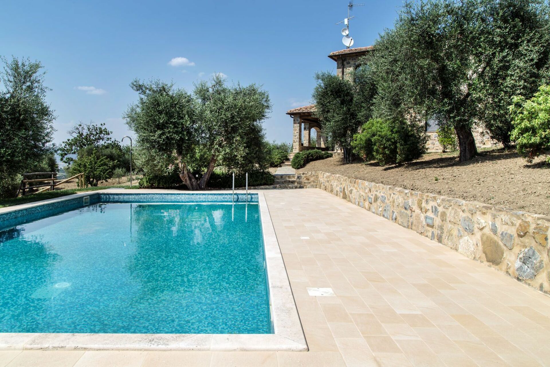 Villa Chiugi keuken in Seggiano