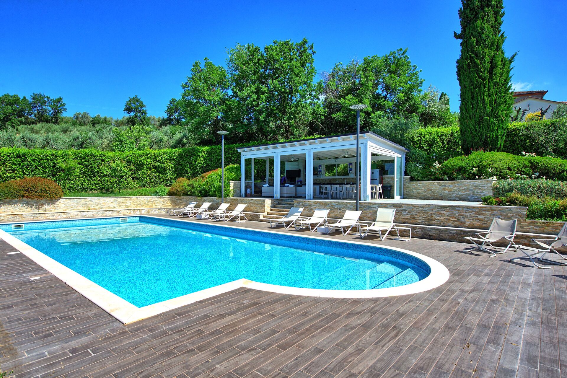 Casa White tuin in Castiglion Fiorentino